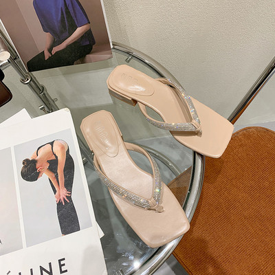 Papuci casual dama cu efect stralucitor in patru culori