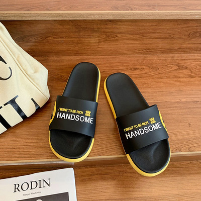 Papuci de damă cu inscripții potriviti pentru plajă