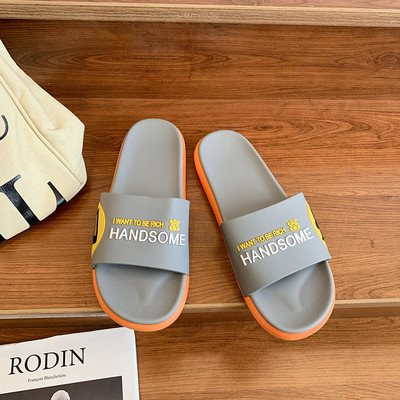 Papuci de damă cu inscripții potriviti pentru plajă