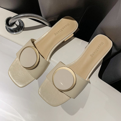 Papuci eleganti de dama cu catarama si toc