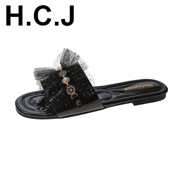 Papuci de dama in trei culori cu tul si decor metalic