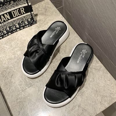 Papuci topici dama cu talpa plata model uni