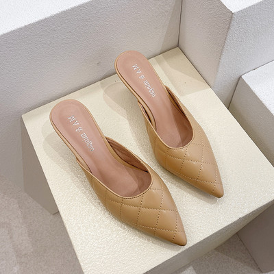 Papuci eleganti cu toc model ascutit pentru femei