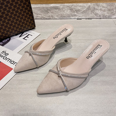 Papuci de dama eleganti in doua modele cu toc inalt