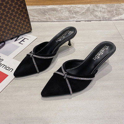 Papuci de dama eleganti in doua modele cu toc inalt