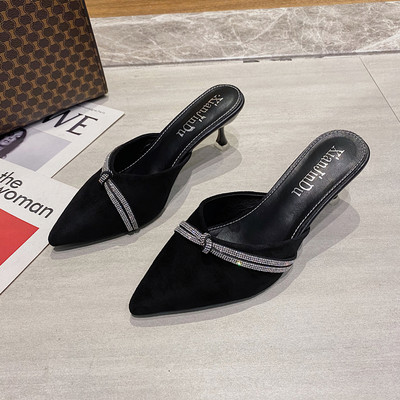 Papuci de dama eleganti in doua modele cu toc inalt