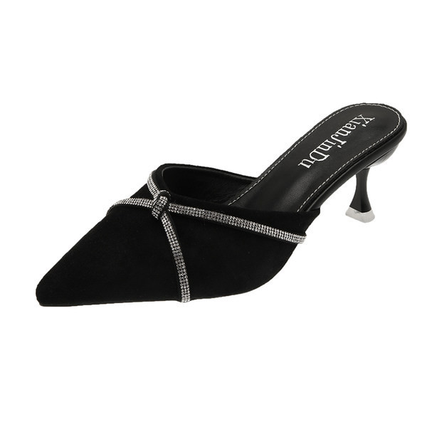 Papuci de dama eleganti in doua modele cu toc inalt