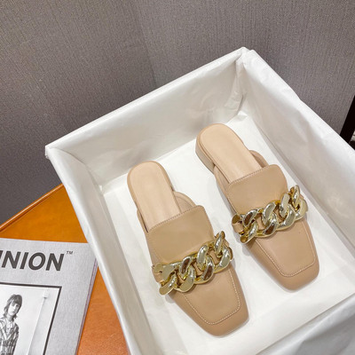 Papuci casual dama din piele in trei culori