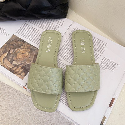 Γυναικείες παντόφλες casual μοντέλο με επίπεδη σόλα