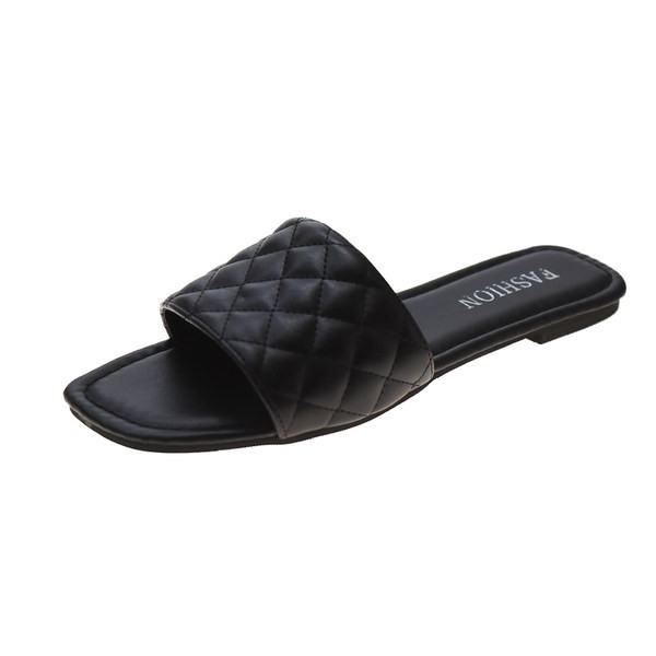 Γυναικείες παντόφλες casual μοντέλο με επίπεδη σόλα