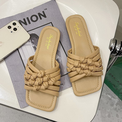 Papuci de dama din imitatie de piele in mai multe culori