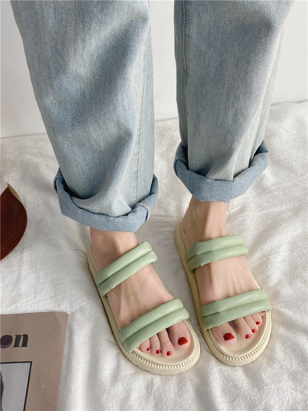 Papuci casual model uni cu talpa plata pentru femei