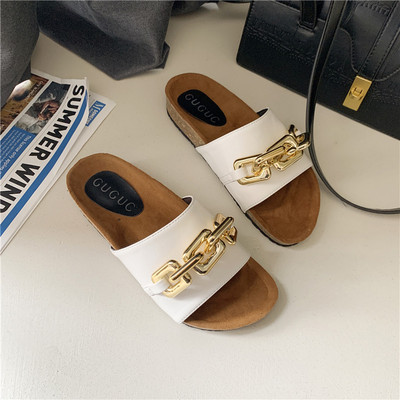 Papuci casual dama cu decor metalic - patru culori