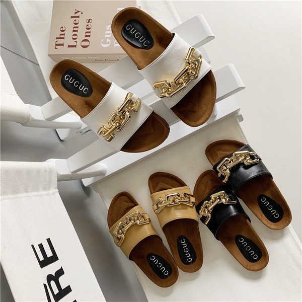 Papuci casual dama cu decor metalic - patru culori