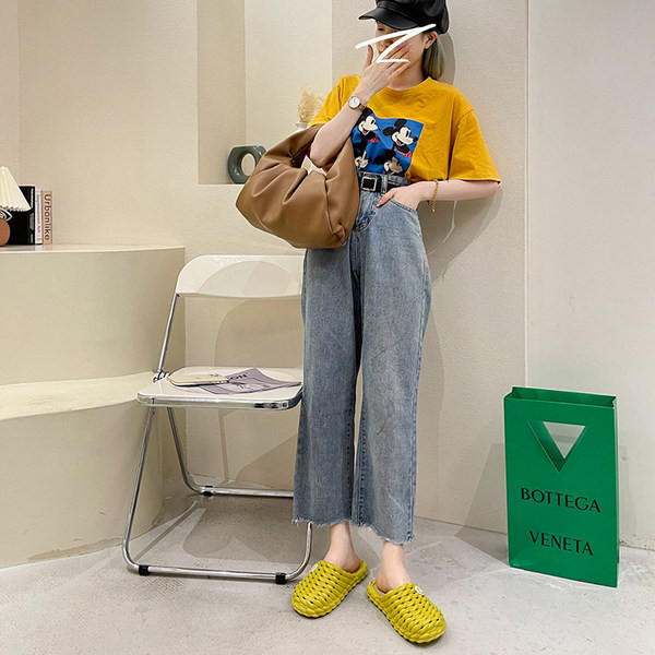 Papuci de damă din cauciuc cu talpă plată în trei culori