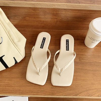 Casual παντόφλες απλό μοντέλο για μέσα από το δάχτυλο για γυναίκες