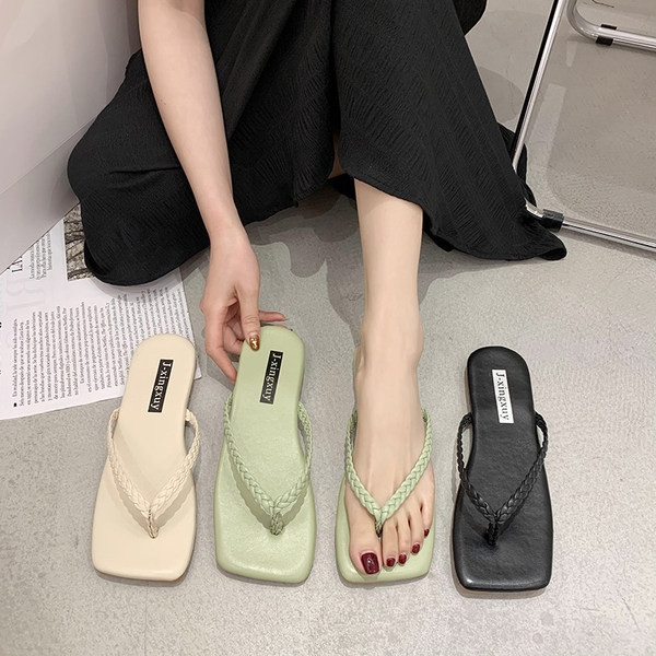 Casual παντόφλες απλό μοντέλο για μέσα από το δάχτυλο για γυναίκες