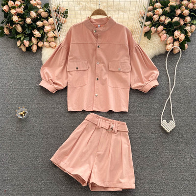 Ženski komplet iz dva dijela u rozoj boji