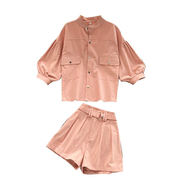 Ženski komplet iz dva dijela u rozoj boji