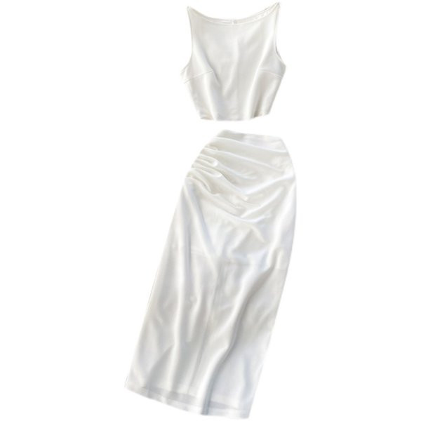 Jauna modeļa sieviešu komplekts no divām daļām svārku un svārku