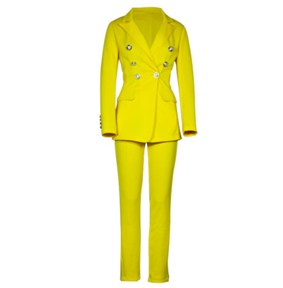 Set de damă modern de pantaloni lungi și jachetă