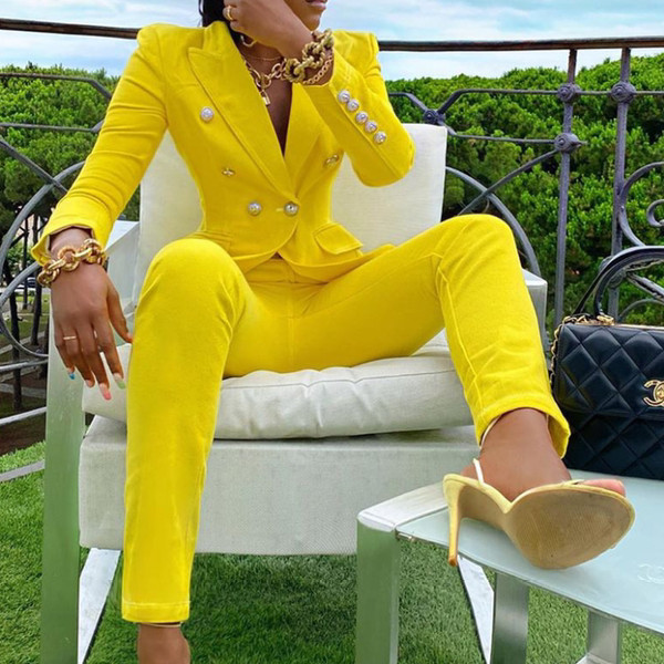 Set de damă modern de pantaloni lungi și jachetă