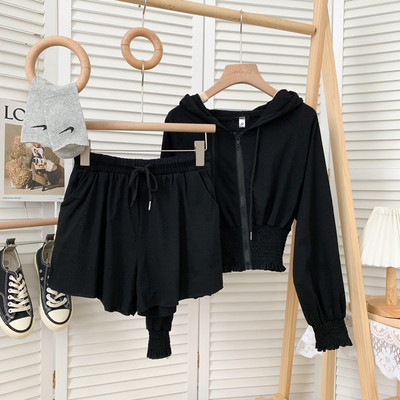 Ikdienas sieviešu komplekts no divām daļām vairākās krāsās