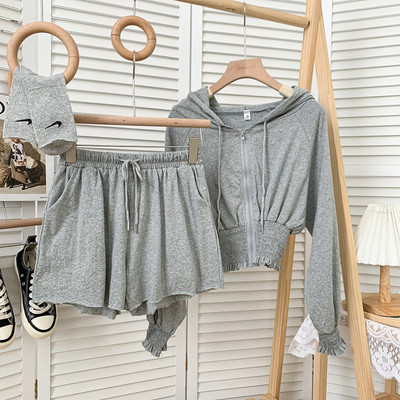 Ikdienas sieviešu komplekts no divām daļām vairākās krāsās