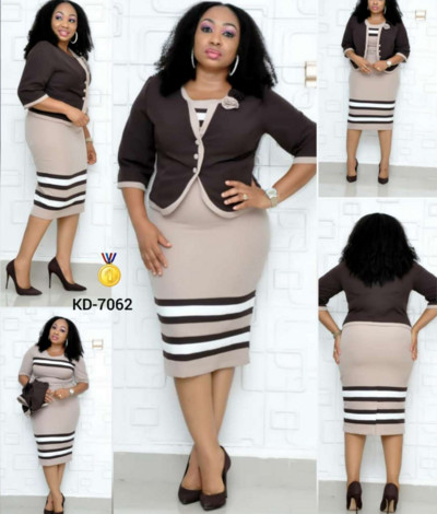 Ženski komplet haljina i sako na gumbe