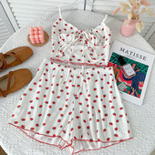 Jauna modeļa sieviešu topu un šortu komplekts