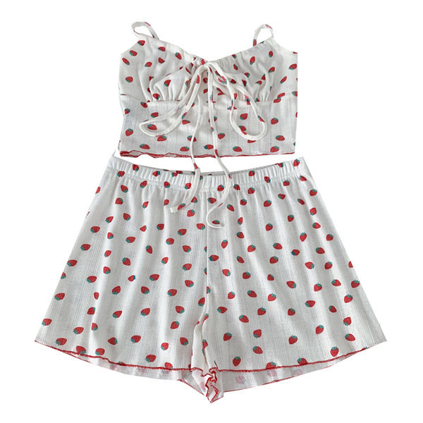 Jauna modeļa sieviešu topu un šortu komplekts