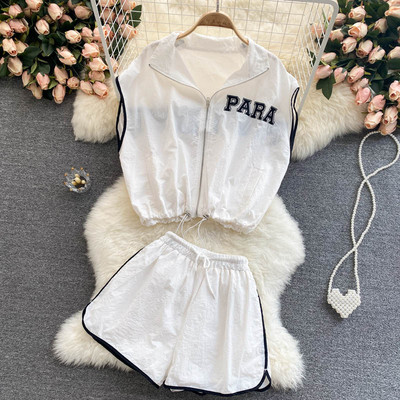 Sieviešu moderns komplekts ar elastīgu jostasvietu un saitēm