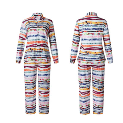 Set elegant pentru femei din două părți cămașă lungă și pantaloni