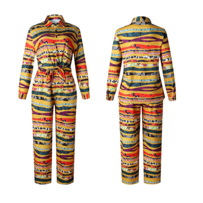 Set elegant pentru femei din două părți cămașă lungă și pantaloni