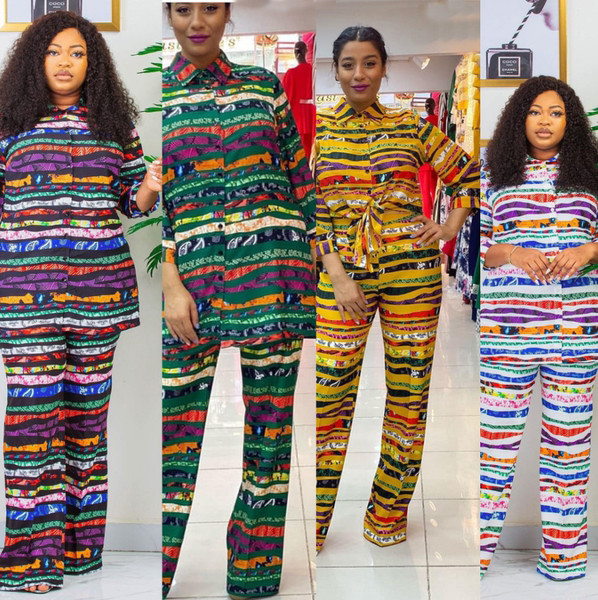 Set elegant pentru femei din două părți cămașă lungă și pantaloni