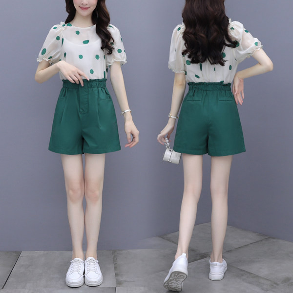 Ikdienas sieviešu T-krekla un šortu komplekts