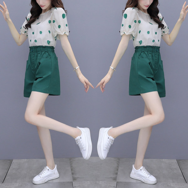 Ikdienas sieviešu T-krekla un šortu komplekts