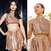 Set elegant de maiou și fustă scurtă pentru femei