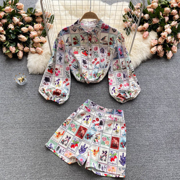 Set de damă cu mâneci drepte și lungi colorate