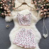 Set casual dama cu cravate si bretele subtiri