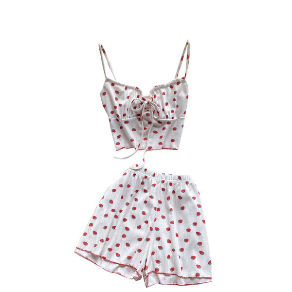 Set casual dama cu cravate si bretele subtiri