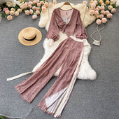 Elegantni ženski set u ružičastoj boji