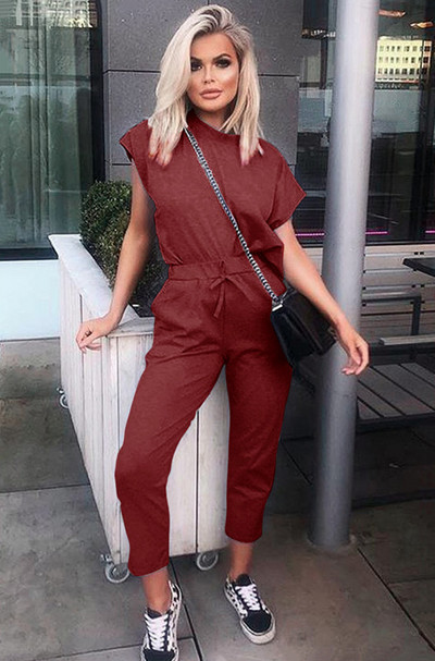 Set actual de femei din două părți de bluză și pantaloni