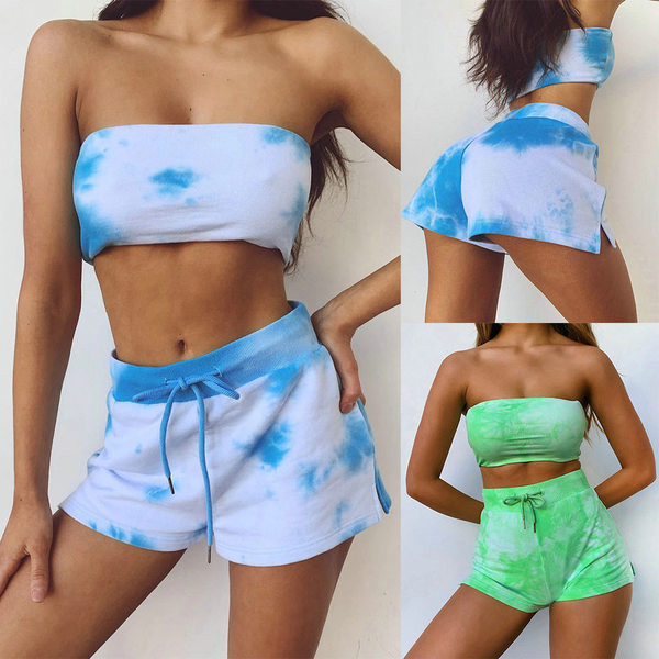 Set de bustieră și pantaloni scurți de damă modern