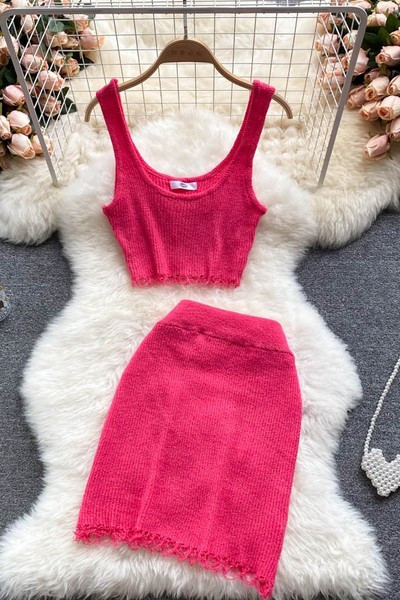 Jauna modeļa sieviešu vienkrāsains komplekts no divām daļām