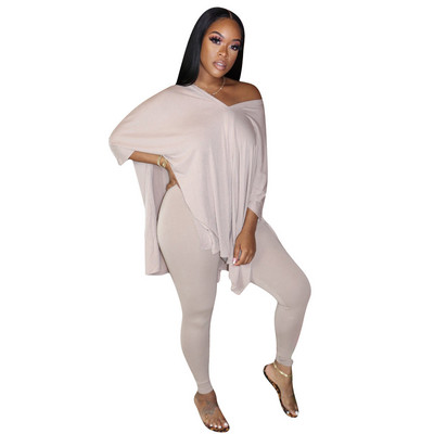 Set de jambiere casual de damă și bluză largă