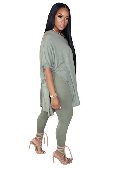 Set de jambiere casual de damă și bluză largă