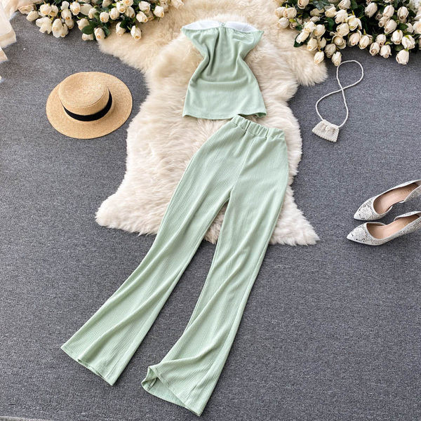 Stilīgs sieviešu komplekts no divām daļām divās krāsās