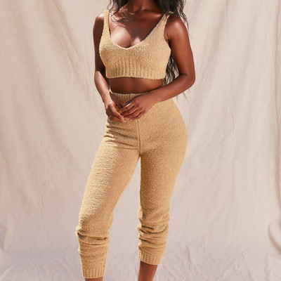 Set elegant de pantaloni lungi și bustieră pentru femei