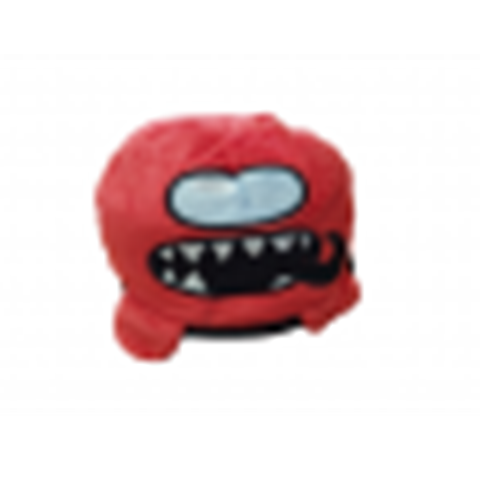 Играчка, плюшена,2 лица,AMONG US,черен/червен